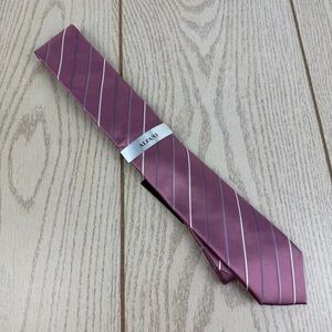 810 Alfani Men's Tie Belwood Stripe 650 Pink $55 Polyester